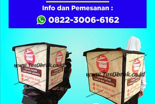 Jual Tas Delivery Jakarta — Layanan pesan antar makanan kini meluas di berbagai restoran di daerah…