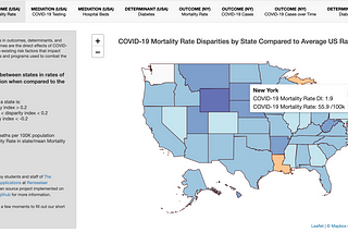 COVIDMINDER: Where you live matters! — RShiny and Leaflet based visualization tool