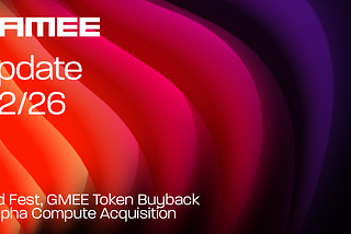 GAMEE Update Q2/26 | Gold Fest, GMEE Token Buyback & Alpha Compute Acquisition