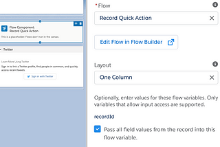 Pass record into the Lightning Flow Builder
