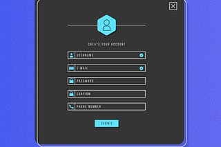 Registration page