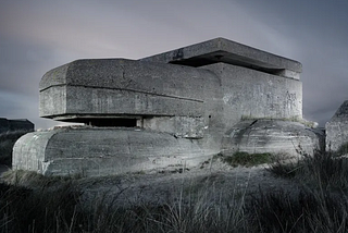 photo of WWII concrete bunker