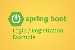 Login/Registration Example with Spring Boot