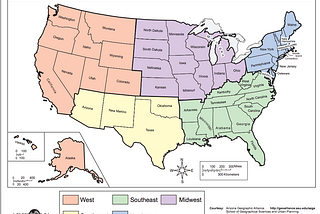 List of regions of United States