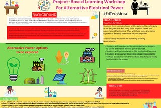 #EdTechAfrica PBL WORKSHOP FOR ALTERNATIVE ELECTRICAL POWER