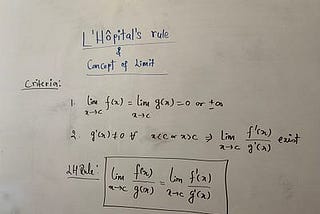 Analytical concept of L’Hôpital’s rule and Limit