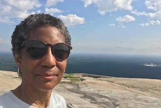 Peta on Top of Stone Mountain