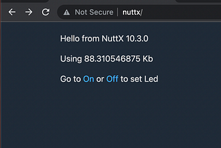 Using Lua and libuv for async networking on NuttX