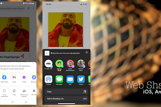 Web Share images on iOS and Android