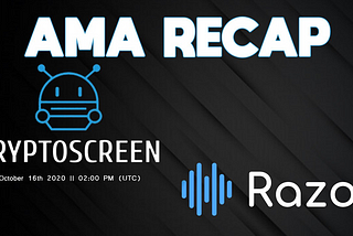 AMA RECAP — CRYPTOSCREEN INDONESIA with RAZOR NETWORK