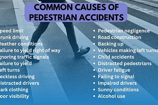 Most Common Causes of Pedestrian Accidents in Atlanta
