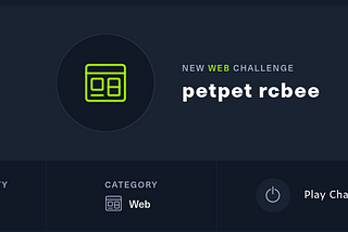 New web challenge ‘petpet rcbee’