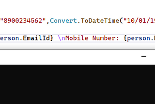 primary constructor example