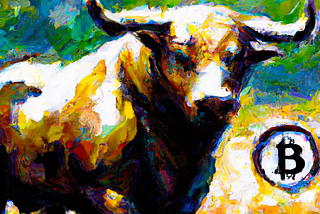 An impressionist crypto bull, courtesy of Dall-E