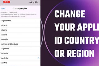Change your Country/Region on your iPhone