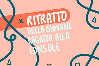 Ritratto della giovane ragazza alla console