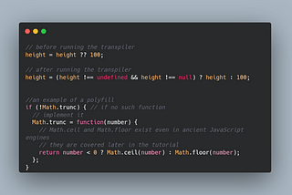 Polyfills and Transpilers in JavaScript…30daysofJavaScript ==> Day 26