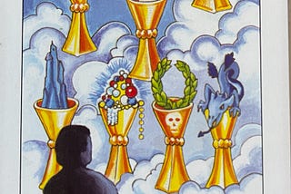 Seven of cups — guruji@thetarot.cards