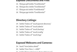 40 Google Dorks that you can use for various purposes