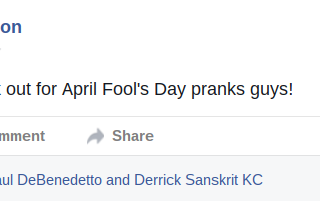 LOL, this idiot thought every day in April was April Fool’s Day