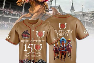 HOT Kentucky Derby 150 Years Anniversary Baseball Jersey