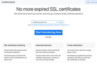 Say ‘no’ to expiring SSL certificates