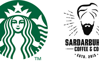 Is Sardarbuksh Coffee illegally benefiting from the goodwill of Starbucks in India ?