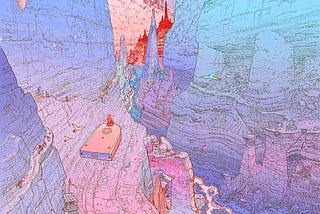 a Moebius art illustrated image