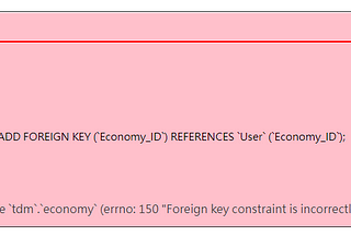 [dbdiagram.io] Foreign key constraint is incorrectly formed 採坑