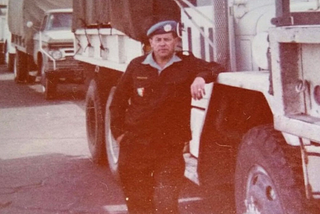 Thomas J J G Henderson RCAF, Peacekeeper, former RAF, husband, Father, Granddad, Great-Granddad. In Ismailia 1976