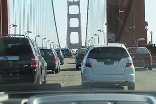 Bridge to San Francisco. Photo copyrighted by Mark Tulin.
