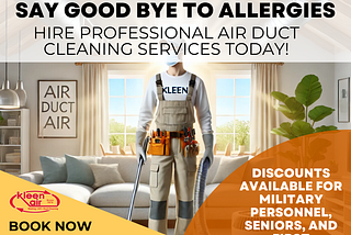 Say Goodbye to Allergies: Hire Professional Air Duct Cleaning Services Today!