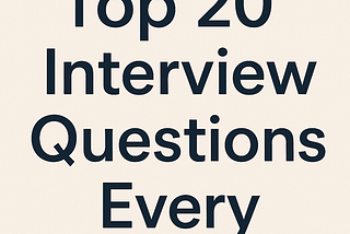 🛡️ Top 20 Interview Questions Every Cybersecurity & Pentesting Candidate Must Prepare (2025…