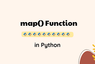 for loop❌ map()✔️: Applying a function to each item in an iterable