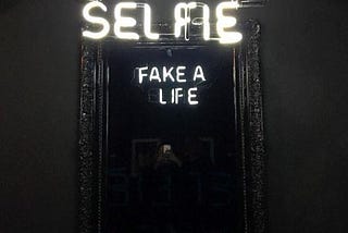 Take a Selfie. Fake a Life