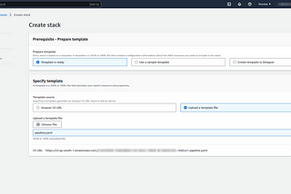 AWS ci-cd pipeline creation using Cloud formation template