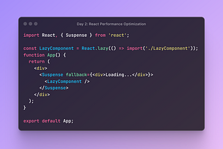 React Lazy Loading