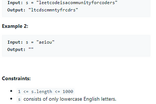 How I solved Leetcode Challenge, Remove Vowels from a String!