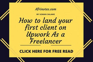 YOU WANT TO LAND YOUR FIRST CLIENT AS A FREELANCER?