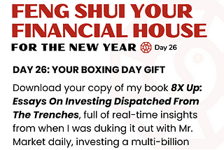 Feng Shui Your Financial House — Day 26