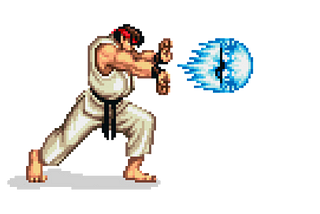 Ryu doing the Hadouken