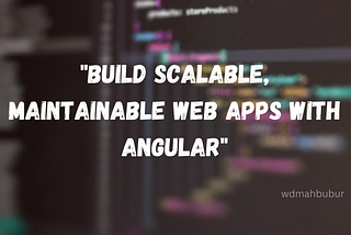 Learn about the benefits of using Angular to build modern web applications in this informative…
