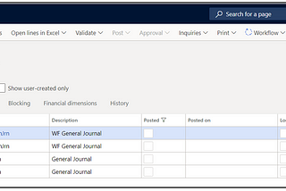 General Journal — Locked by system — Now there are multiple solutions