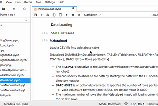 Jupyter Notebooks with Teradata Vantage