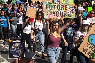 The student climate strike was not poignant