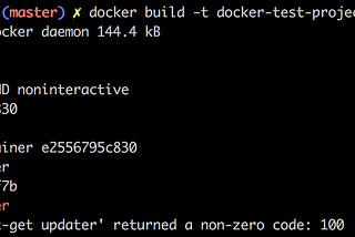 Troubleshooting the Docker build process