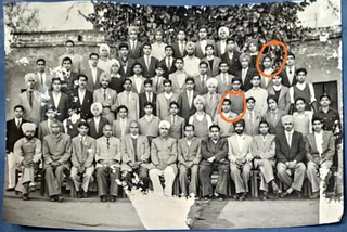 A school-leaving group photo taken in 1962