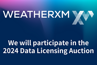 We will participate in the Data Licensing Auction for 2024