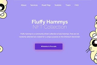 Announcement; The Fluffy Hammys WebSite is officially launched