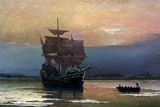 Painting of the Mayflower by William Halsall / Public Domain